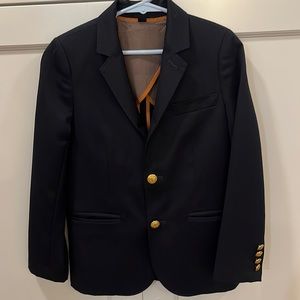 Crewcuts navy blue Ludlow boys blazer with gold buttons. size 8